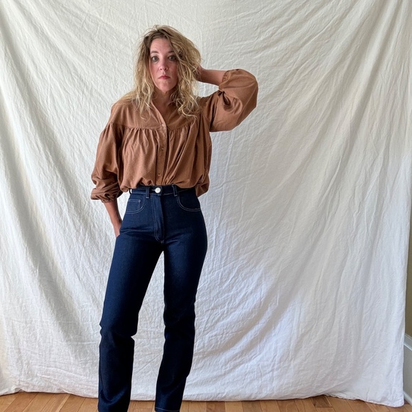 Alma Sax Sadie jeans in medium indigo - Picture 2 of 5